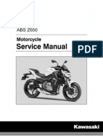 Kawasaki z650 Abs Service Manual Spanish Er650hh Er650gh MC 10089683 0699