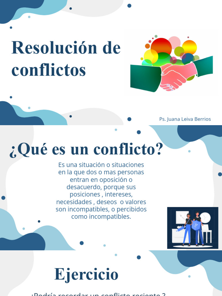 Resolución de Conflictos | PDF | Las emociones | Negociación