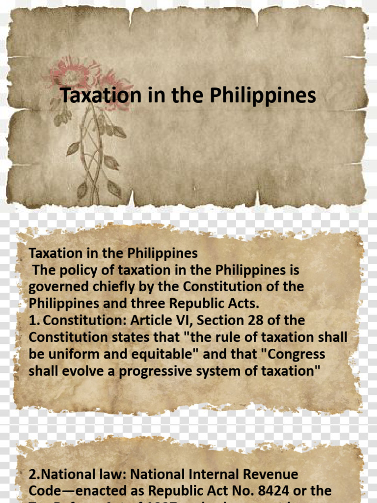 Taxation in The Philippines G1 PDF