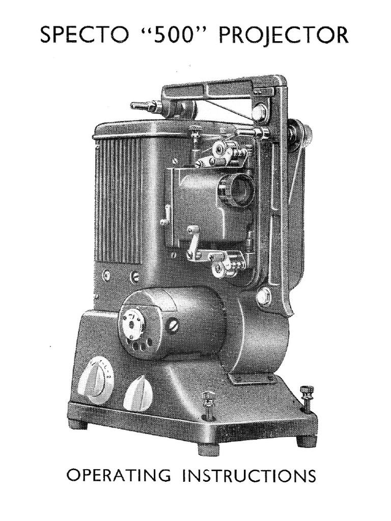 Specto 500 16mm Manual | PDF