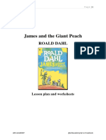 James and The Giant Peach Lessonplan and Worksheet