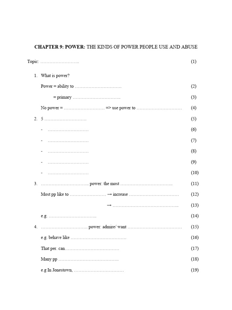 Understanding Power Dynamics and Abuse | PDF