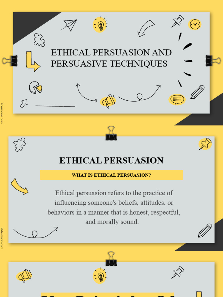 Ethical Persuasion Techniques Overview | PDF | Persuasion | Behavior