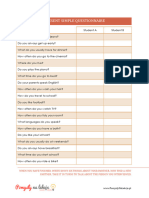 Questionnaire Present Simple