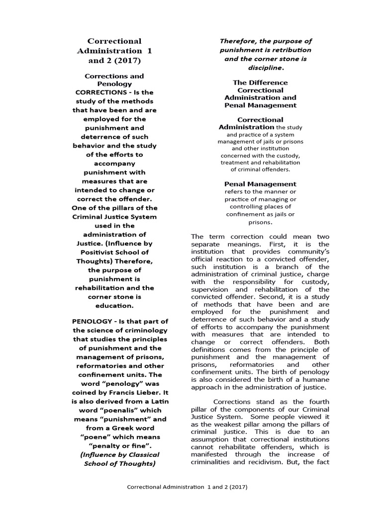 Understanding Corrections and Penology | PDF | Punishments | Prison