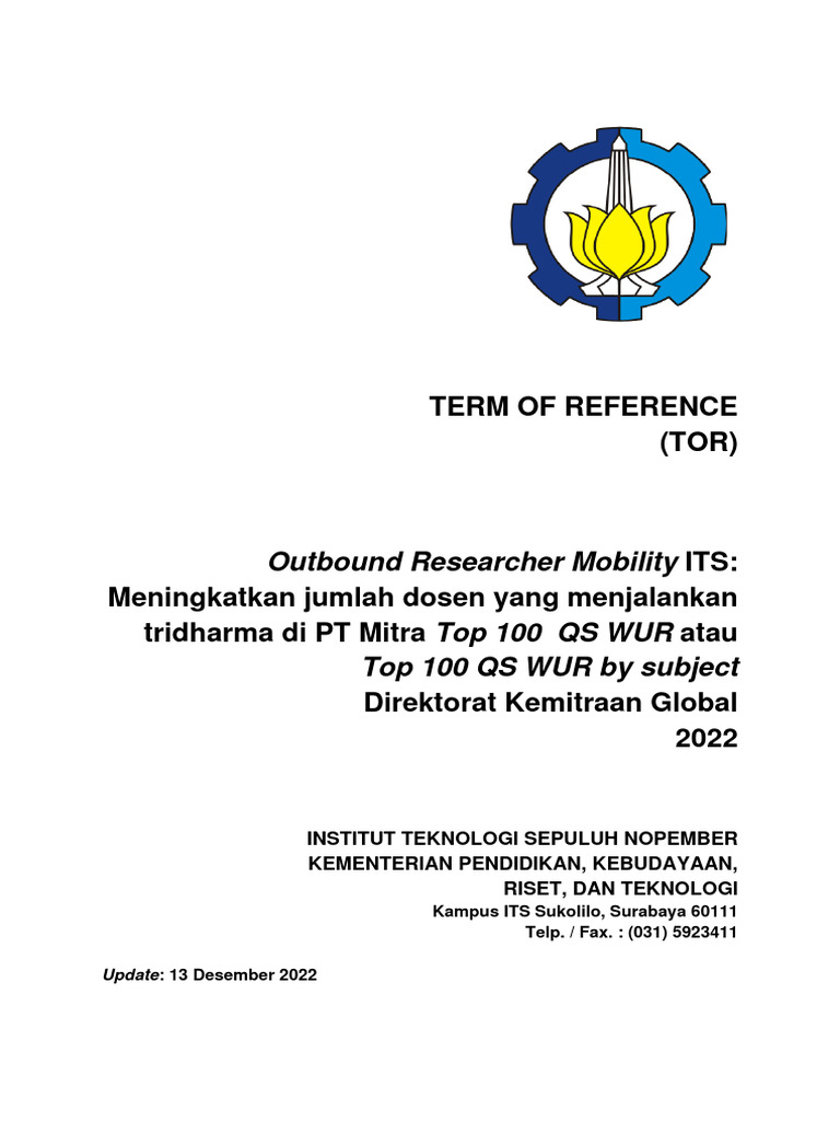 Tor Kegiatan | PDF