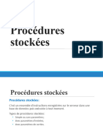 Procédures Stockées