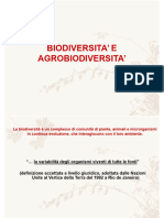 Biodiversit e Agrobiodiversit