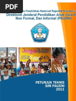 Download Petunjuk Teknis Sim Paudni 2011 by Esia Hidayah SN67395731 doc pdf