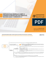 Disposiciones Generales Sobre La Contratación Del Sector Público (I) - Racionalidad y Consistencia