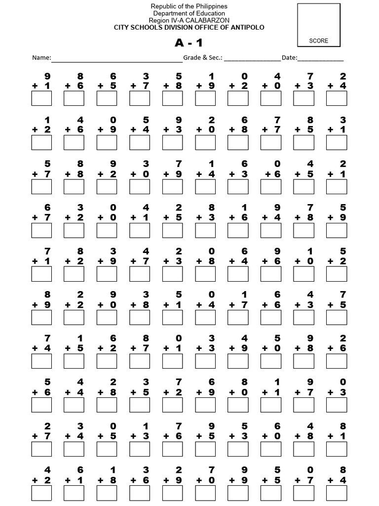 Ddcard test for grade 4 6 1 pdf