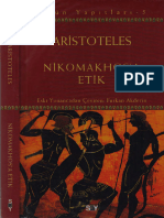 Aristoteles Bütün Yapıtları 5 Nikomakhos'a Etik Say Yayınları