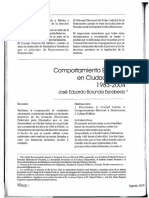 Comportamiento electoral en Ciudad Juárez 1983-2004 - José Eduardo Borunda Parte 1