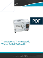 Transparent Thermostatic Water Bath 