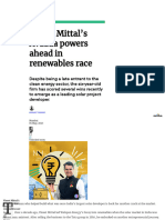 Vineet Mittal's Avaada Powers Ahead in Renewables Race