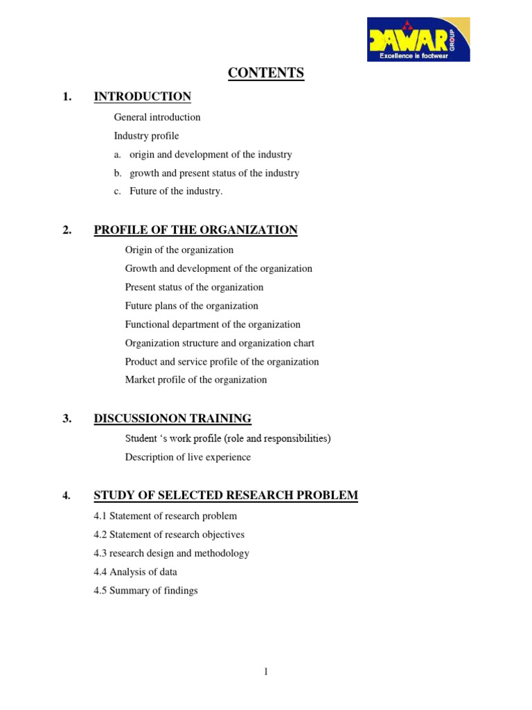 Project On Dawar Footwear PDF Marketing Textiles