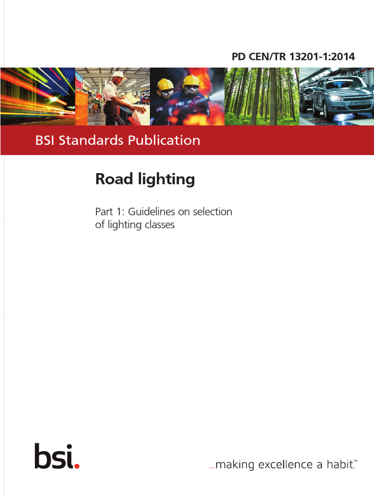 Road Lighting Class Selection Guidelines | PDF | Traffic | Lighting