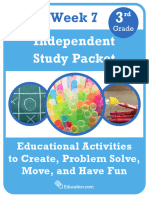Independent Study Packet 3rd Grade Week 7