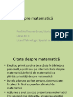 Citate Despre Matematica