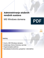 Administriranje Složenih Mrežnih Sustava