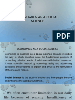 Economics As A Social Science