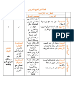 جدول البرنامج التدريبي