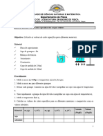 5 - Calor Especifico Dum Corpo Solido