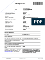 UK Visas & Immigration: Personal Information