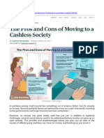 The Pros and Cons of Moving To A Cashless Society