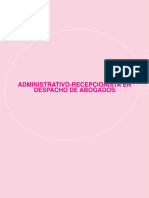 Administrativo-Recepcionista en Despacho de Abogados