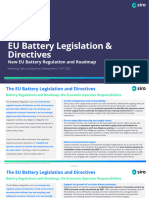 EU Battery Legislations, Requirements and New European Battery Regulation