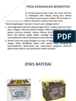 Jenis Baterai Pada Kendaraan Bermotor