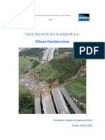 Guía Docente de La Asignatura:: Obras Geotécnicas