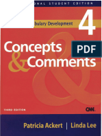 (Reading and Vocab) Level 4 Concepts and Comments (BEE)