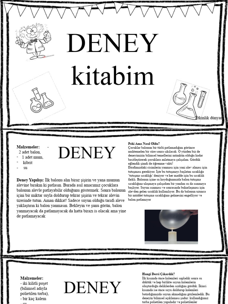Okul Oncesi Anaokulu Etkinlikleri Deneyleri Pdf