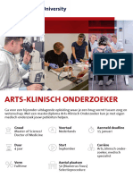 Infobrochure Master Arts-Klinisch Onderzoeker (NL)