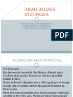 Sejarah Bahasa Indonesia