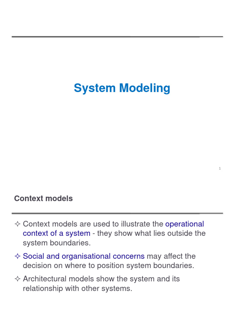System Modeling | PDF