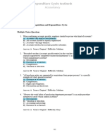 Expenditure Cycle Testbank Compress