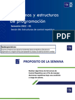 AEP - Semana 02 - Sesión 06 - Estructuras de Control Anidadas