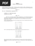 Calculus 1 (Limits)