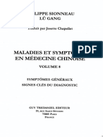 Maladies Et Symptômes en Médecine Chinoise, Tome 8 Symptômes Généraux - Signes Clés Du Diagnostic (Philippe Sionneau, Lü Gang)