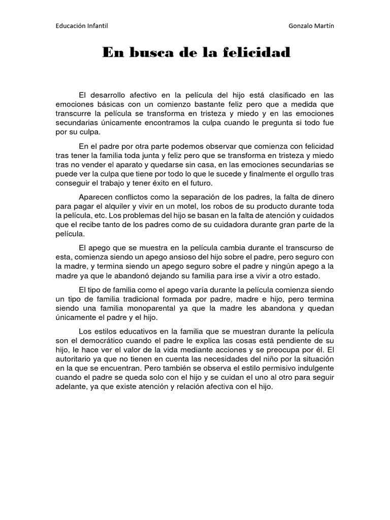 En Busca de La Felicidad | PDF