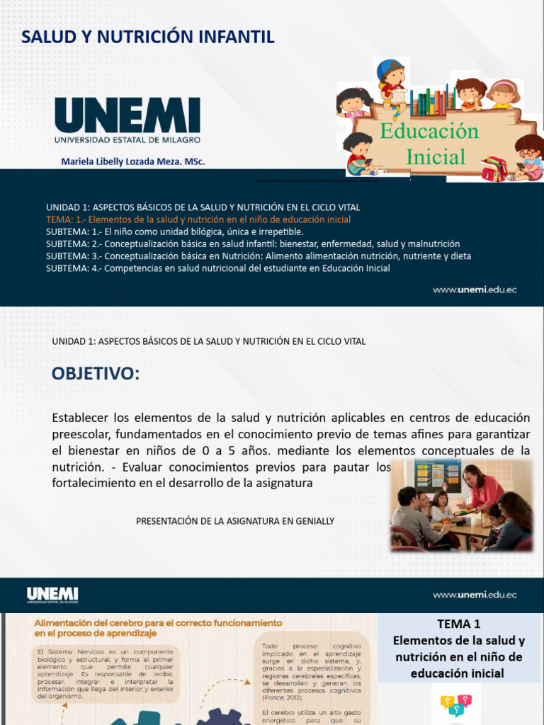 Nutrición y Salud Infantil en Educación Inicial | PDF | Alimentos ...