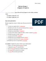 Review Exam 1 SPN 2220 With Answers