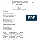 1º Bimestre Oitavo Ano Modelo 3