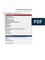 Formulario Solicitud de Creación de Proveedores-Acreed..