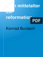 Burdach - Vom Mittelalter Zur Reformation