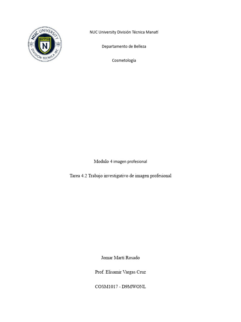 Tarea 4.2 | PDF | Crecimiento personal y profesional | Relaciones ...