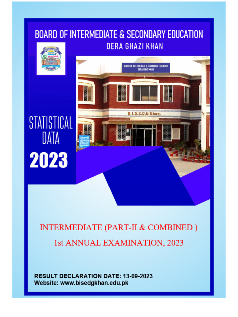 BISE DGK Result Gazette Inter 1st Annual 2023 P2 PDF